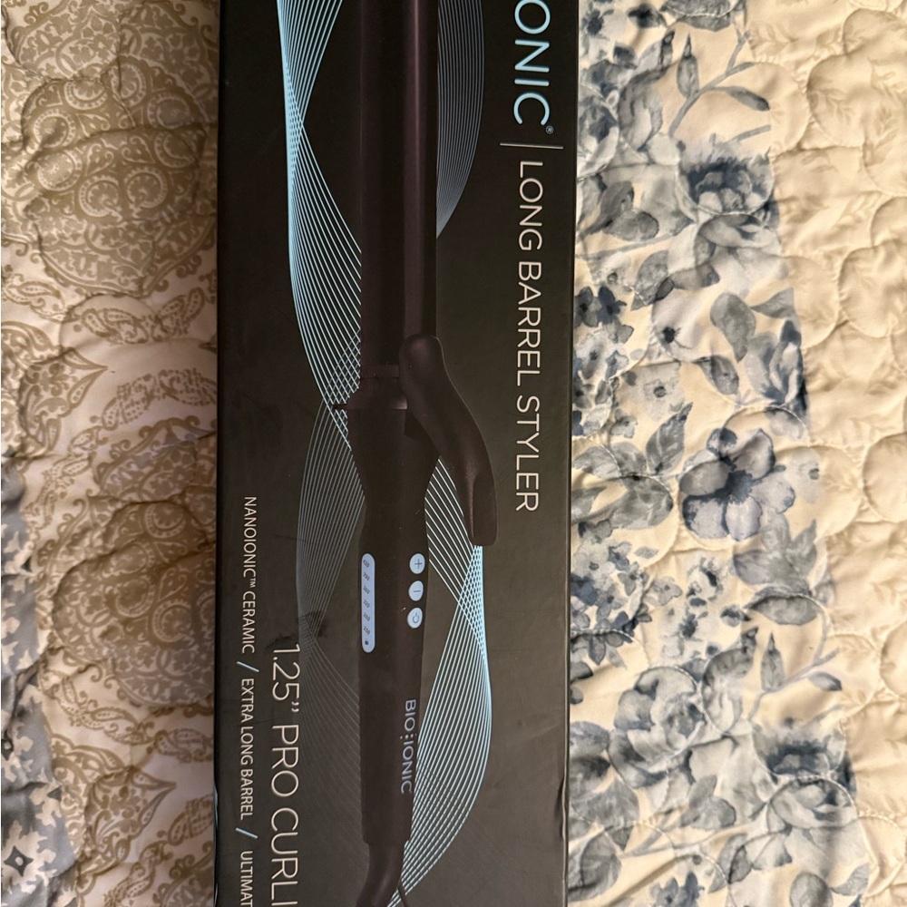 Bio Ionic Black Curling Iron 1.25